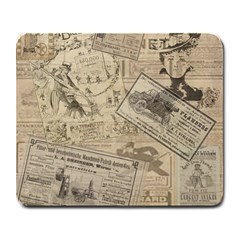 Vintage Newspaper  Large Mousepads by Valentinaart