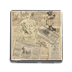 Vintage Newspaper  Memory Card Reader (square) by Valentinaart