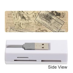 Vintage Newspaper  Memory Card Reader (stick)  by Valentinaart