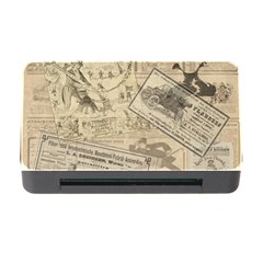 Vintage Newspaper  Memory Card Reader With Cf by Valentinaart