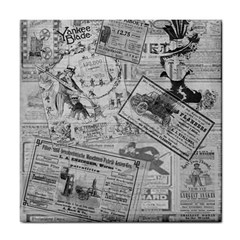 Vintage Newspaper  Tile Coasters by Valentinaart