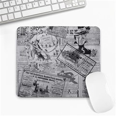 Vintage newspaper  Large Mousepads