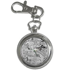 Vintage newspaper  Key Chain Watches