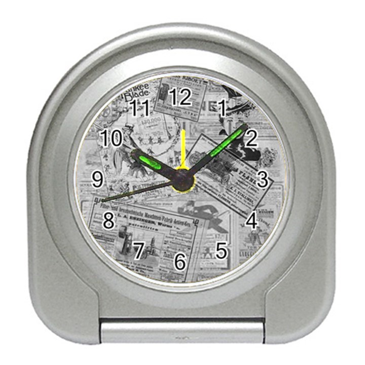 Vintage newspaper  Travel Alarm Clocks