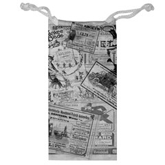 Vintage newspaper  Jewelry Bag