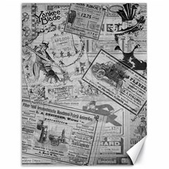 Vintage newspaper  Canvas 18  x 24  