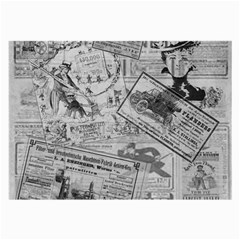 Vintage Newspaper  Large Glasses Cloth (2-side) by Valentinaart