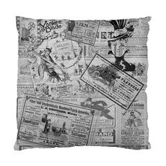 Vintage Newspaper  Standard Cushion Case (two Sides) by Valentinaart