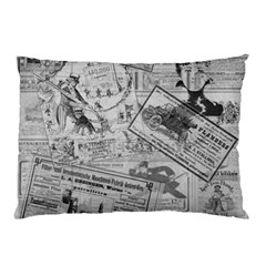 Vintage Newspaper  Pillow Case by Valentinaart