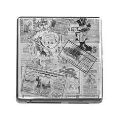 Vintage newspaper  Memory Card Reader (Square)