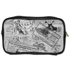 Vintage Newspaper  Toiletries Bags 2-side by Valentinaart