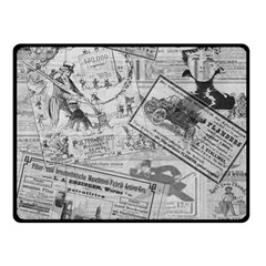 Vintage Newspaper  Fleece Blanket (small) by Valentinaart