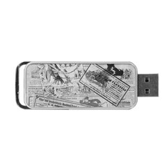 Vintage newspaper  Portable USB Flash (One Side)