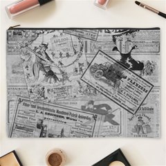 Vintage newspaper  Cosmetic Bag (XXXL) 