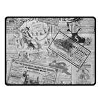 Vintage newspaper  Double Sided Fleece Blanket (Small)  45 x34  Blanket Front