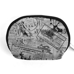 Vintage newspaper  Accessory Pouches (Medium) 