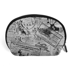 Vintage newspaper  Accessory Pouches (Large) 