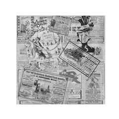 Vintage newspaper  Small Satin Scarf (Square)