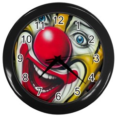 Clown Wall Clocks (black) by Valentinaart