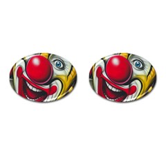 Clown Cufflinks (oval) by Valentinaart