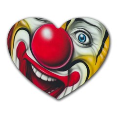 Clown Heart Mousepads by Valentinaart