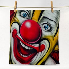 Clown Face Towel by Valentinaart