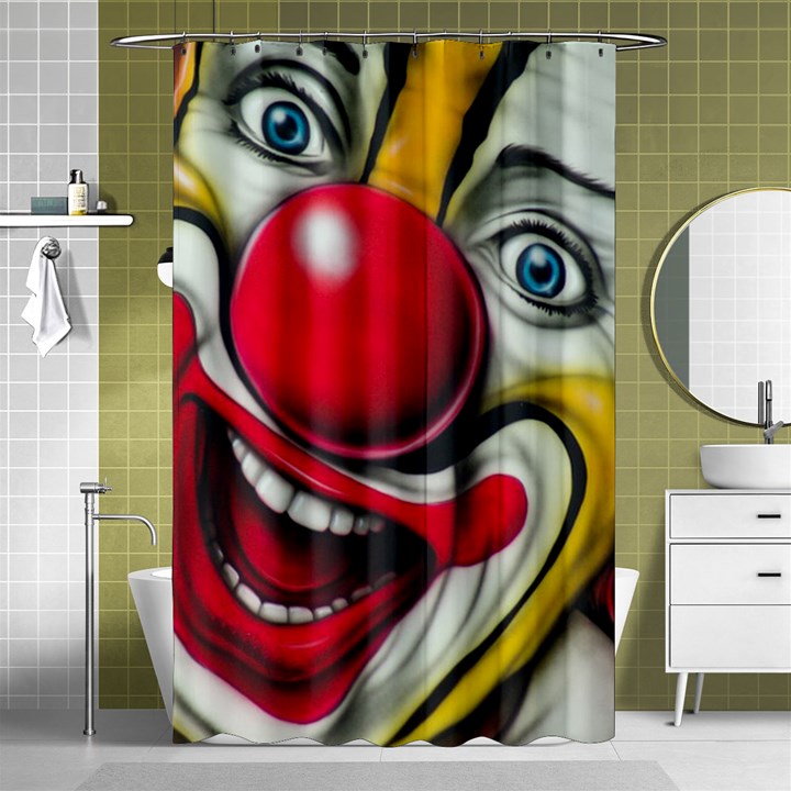 Clown Shower Curtain 48  x 72  (Small) 