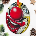 Clown Oval Filigree Ornament (Two Sides) Front