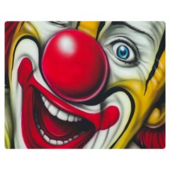 Clown Double Sided Flano Blanket (medium)  by Valentinaart