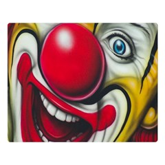 Clown Double Sided Flano Blanket (large)  by Valentinaart