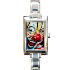 Clown Rectangle Italian Charm Watch by Valentinaart