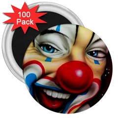 Clown 3  Magnets (100 Pack) by Valentinaart