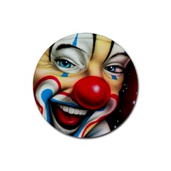 Clown Rubber Coaster (round)  by Valentinaart