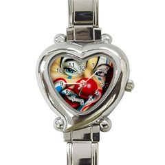 Clown Heart Italian Charm Watch by Valentinaart