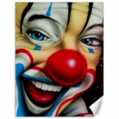 Clown Canvas 12  X 16   by Valentinaart