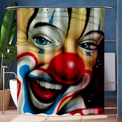 Clown Shower Curtain 60  X 72  (medium)  by Valentinaart