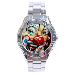 Clown Stainless Steel Analogue Watch by Valentinaart