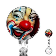 Clown Stainless Steel Nurses Watch by Valentinaart