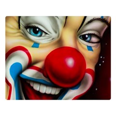 Clown Double Sided Flano Blanket (large)  by Valentinaart