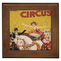 Vintage circus  Framed Tiles