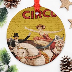 Vintage circus  Ornament (Round)