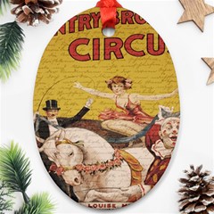 Vintage circus  Ornament (Oval)