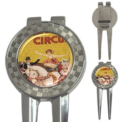 Vintage circus  3-in-1 Golf Divots