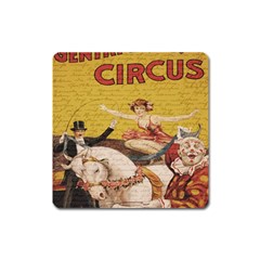 Vintage Circus  Square Magnet by Valentinaart