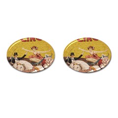 Vintage Circus  Cufflinks (oval) by Valentinaart