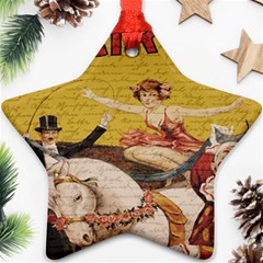 Vintage circus  Star Ornament (Two Sides)