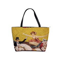 Vintage Circus  Shoulder Handbags by Valentinaart