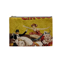 Vintage Circus  Cosmetic Bag (medium)  by Valentinaart