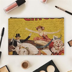 Vintage Circus  Cosmetic Bag (large)  by Valentinaart