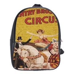 Vintage circus  School Bags(Large) 